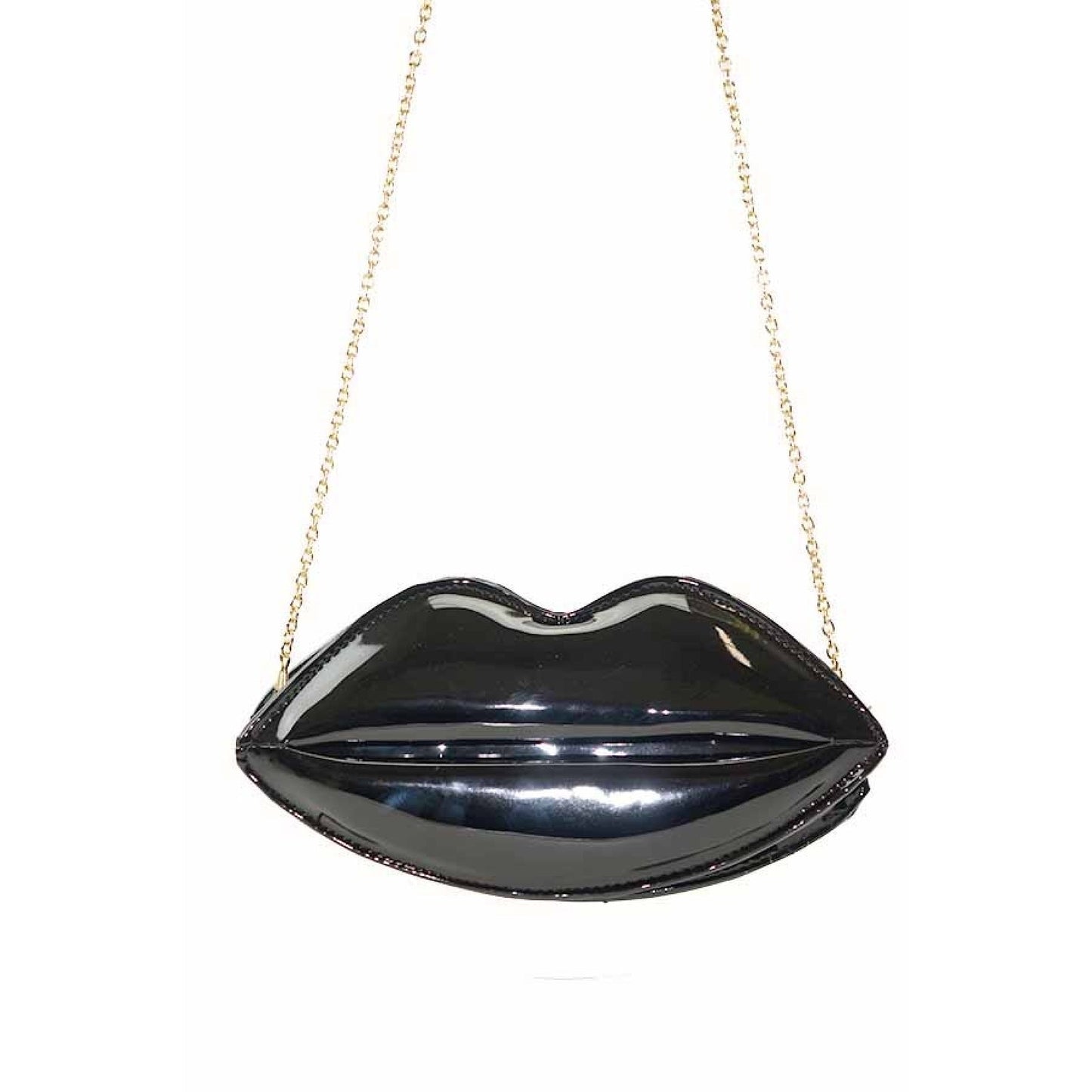 Faux Leather LIPS CLUTCH