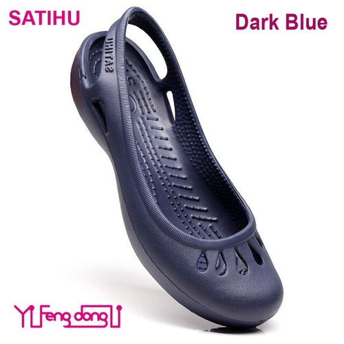 Satihu Summer New Lightweight Anti Slip Hole Shoes Clog For Women's