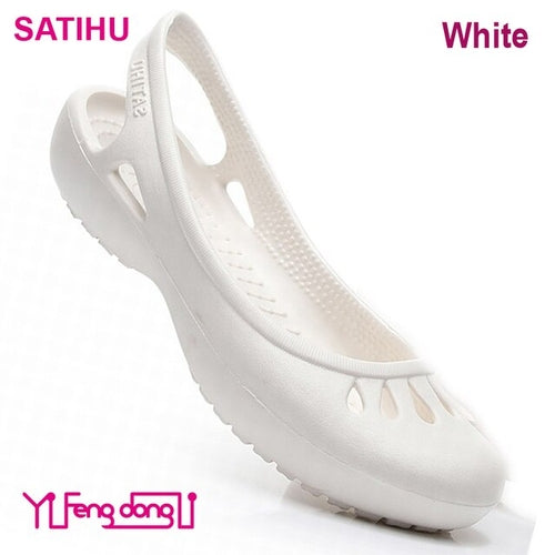 Satihu Summer New Lightweight Anti Slip Hole Shoes Clog For Women's