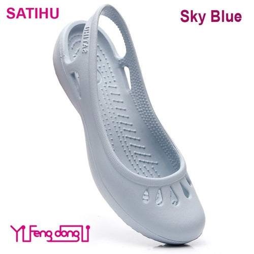 Satihu Summer New Lightweight Anti Slip Hole Shoes Clog For Women's