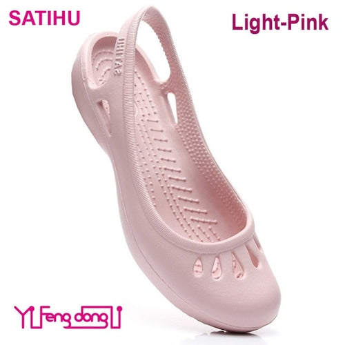 Satihu Summer New Lightweight Anti Slip Hole Shoes Clog For Women's