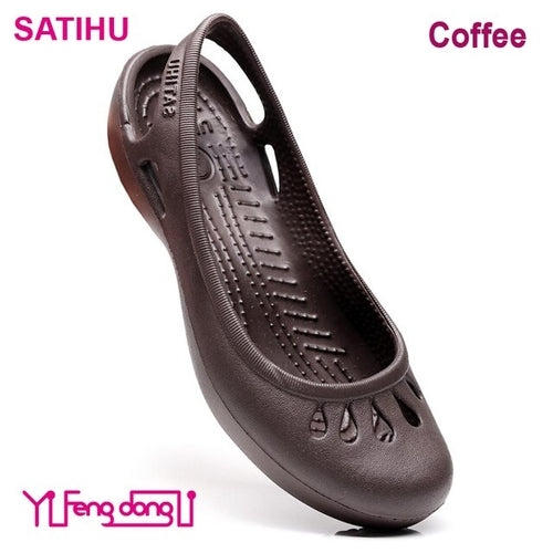 Satihu Summer New Lightweight Anti Slip Hole Shoes Clog For Women's