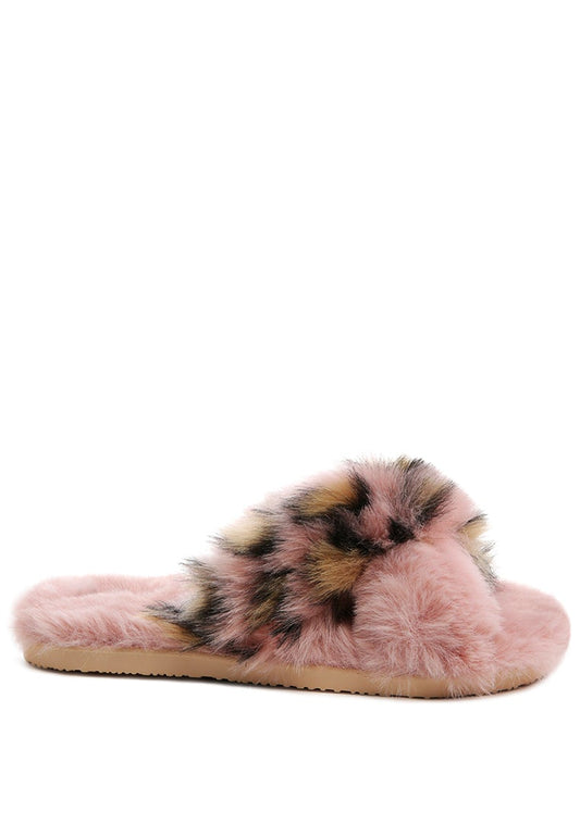 Chipmunk Faux Fur Indoor Flats