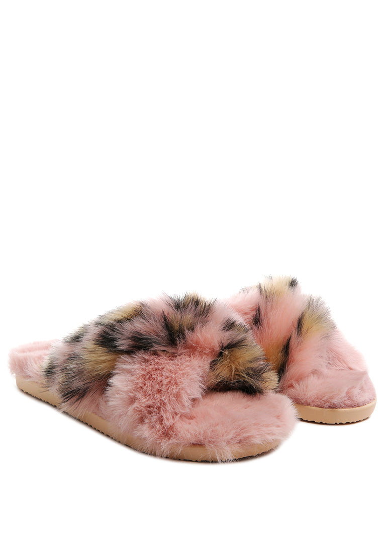 Chipmunk Faux Fur Indoor Flats