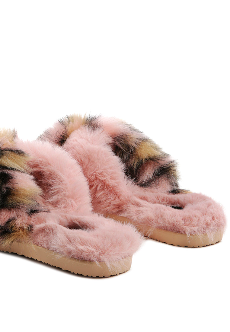 Chipmunk Faux Fur Indoor Flats