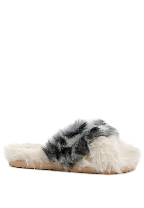 Chipmunk Faux Fur Indoor Flats