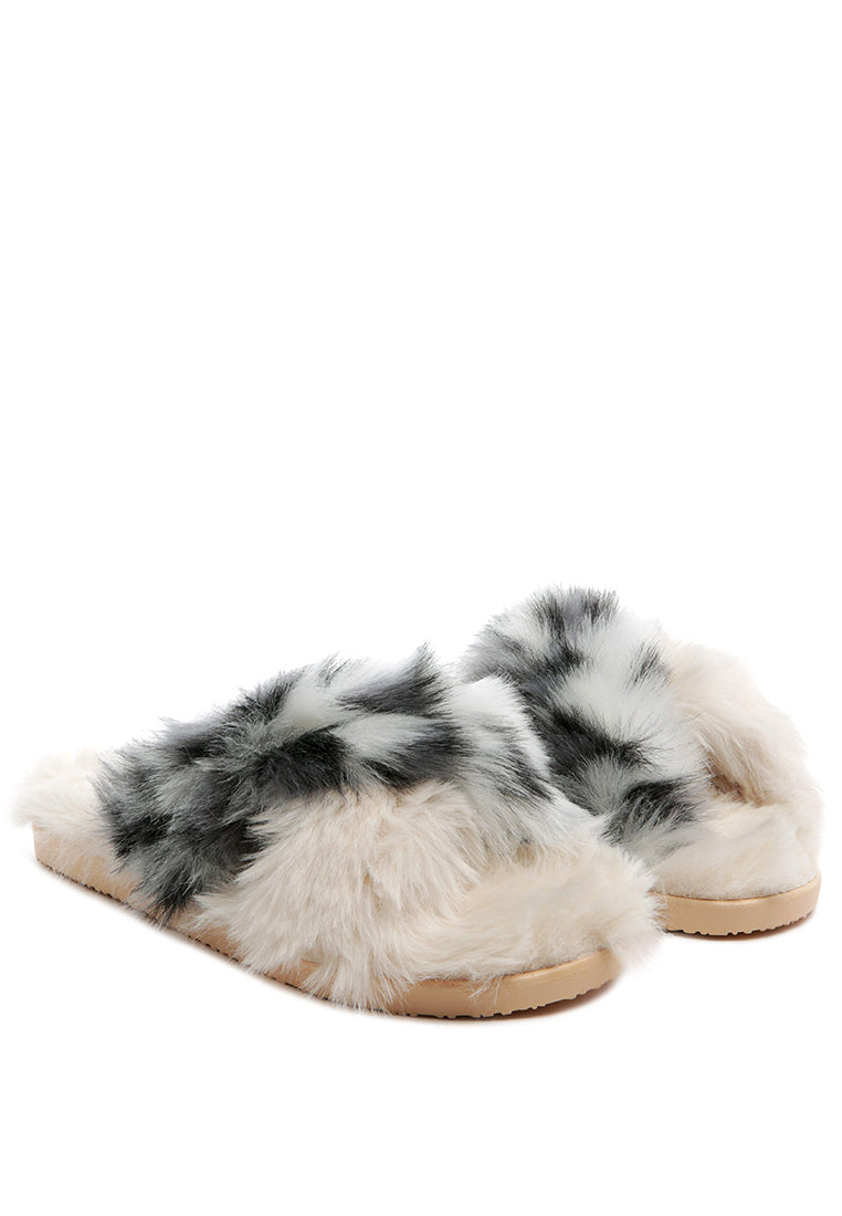 Chipmunk Faux Fur Indoor Flats