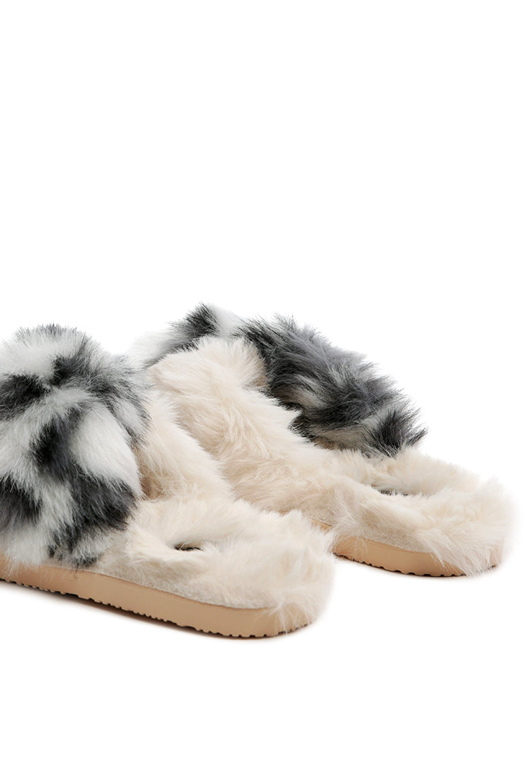 Chipmunk Faux Fur Indoor Flats