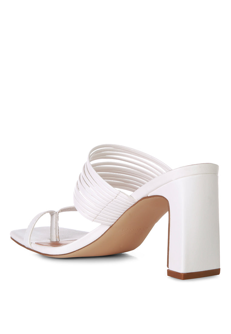 Follow Me Mid Block Heel Sandals