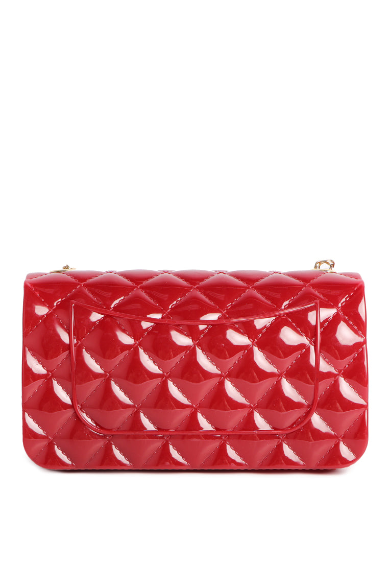 Jelly Quilted Rectangular Sling Bag