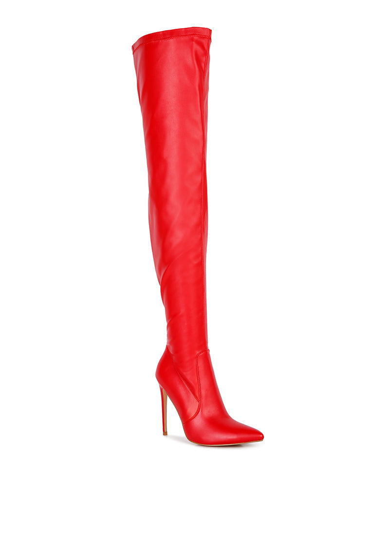 Gush Over Knee Heeled Boots