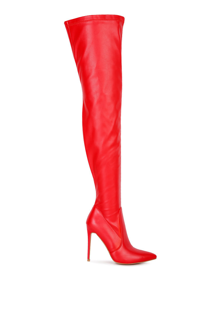 Gush Over Knee Heeled Boots