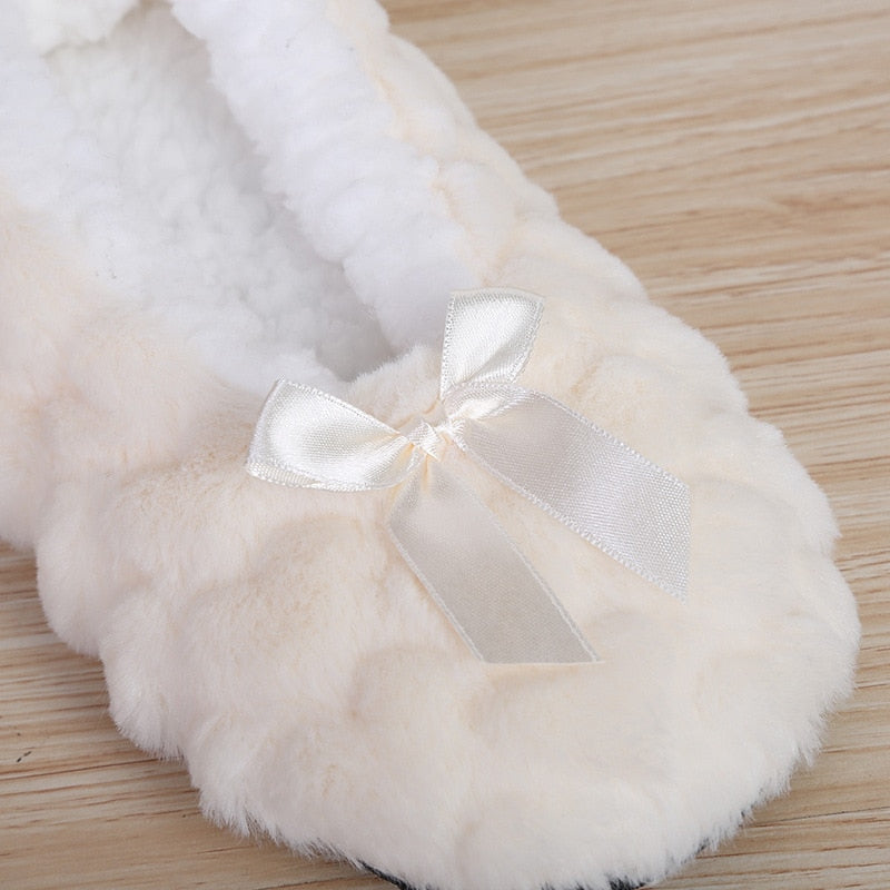 Mntrerm New Cute 2022 Indoor Home Slippers Warm Soft Plush Slippers