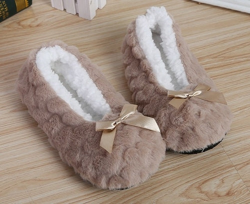 Mntrerm New Cute 2022 Indoor Home Slippers Warm Soft Plush Slippers