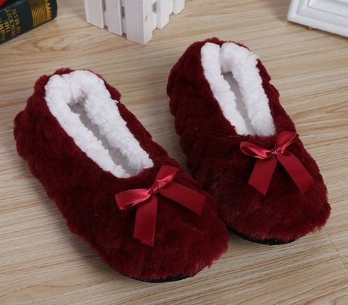 Mntrerm New Cute 2022 Indoor Home Slippers Warm Soft Plush Slippers