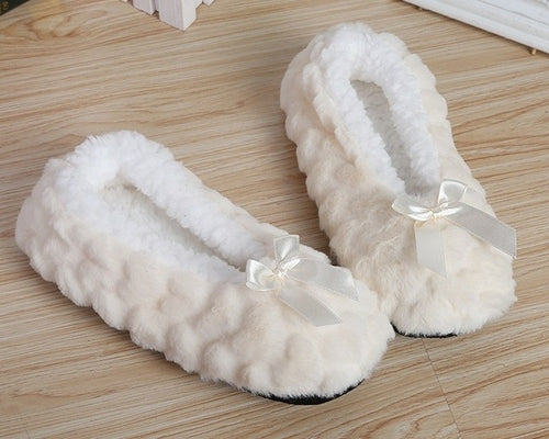 Mntrerm New Cute 2022 Indoor Home Slippers Warm Soft Plush Slippers