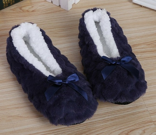 Mntrerm New Cute 2022 Indoor Home Slippers Warm Soft Plush Slippers