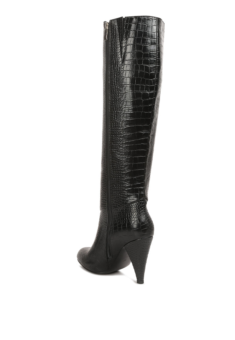 Rum Rolls Calf Croc Boots