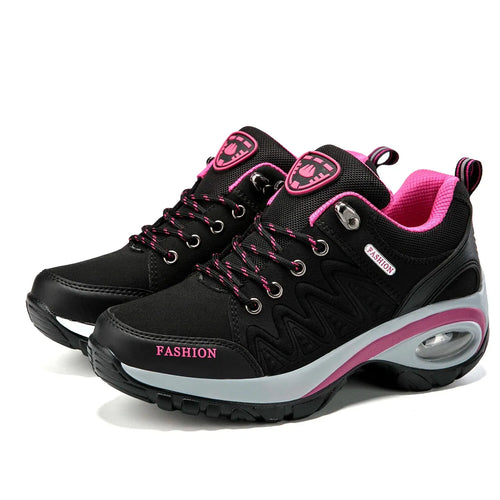 Ladies Sneakers Comfortable Breathable Platform Shoes Fashion Lace Up