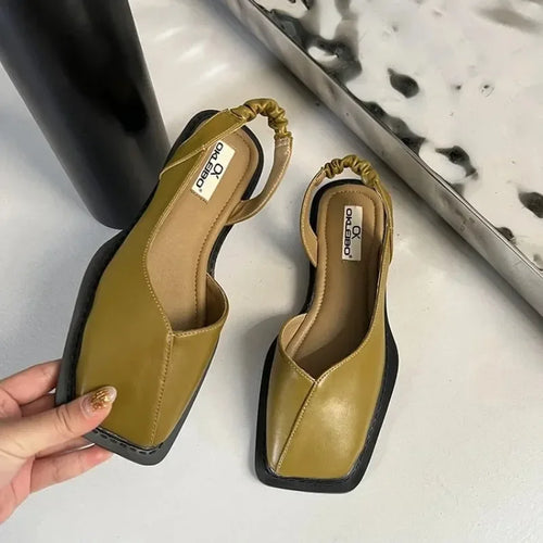 2024 Summer Elegant Ladies Sandals Fashion Ladies Elastic Band Flat