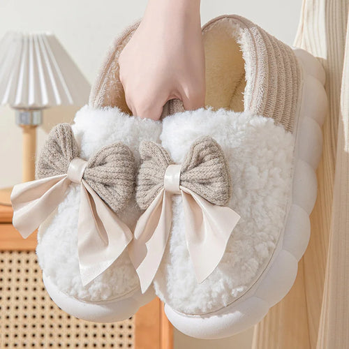 Cotton slippers for Women Autumn and Winter Thick Sole Indoor Home