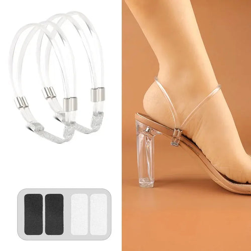 Women's high heels diamond elastic shoelace rhinestone