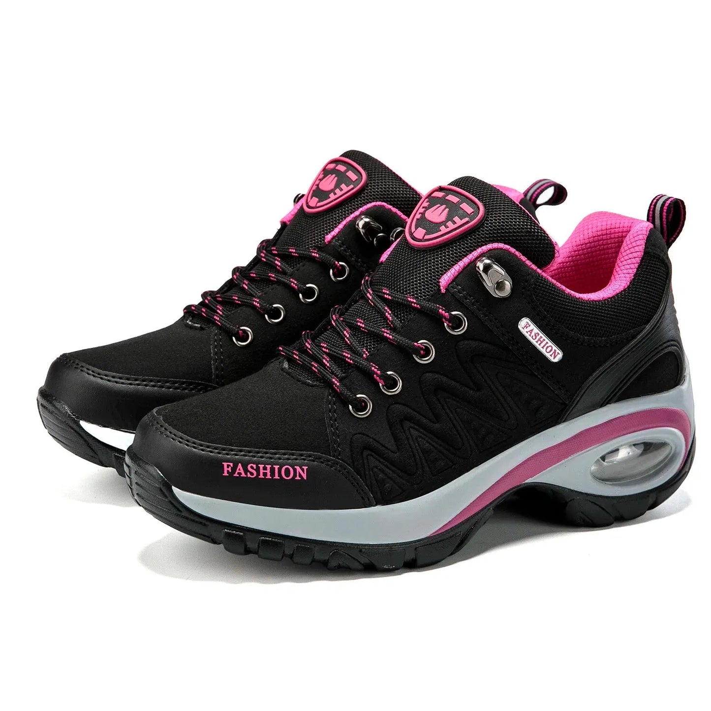 Ladies Sneakers Comfortable Breathable Platform Shoes Fashion Lace Up