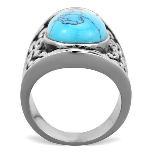 TK1780 - High polished (no plating) Stainless Steel Ring with