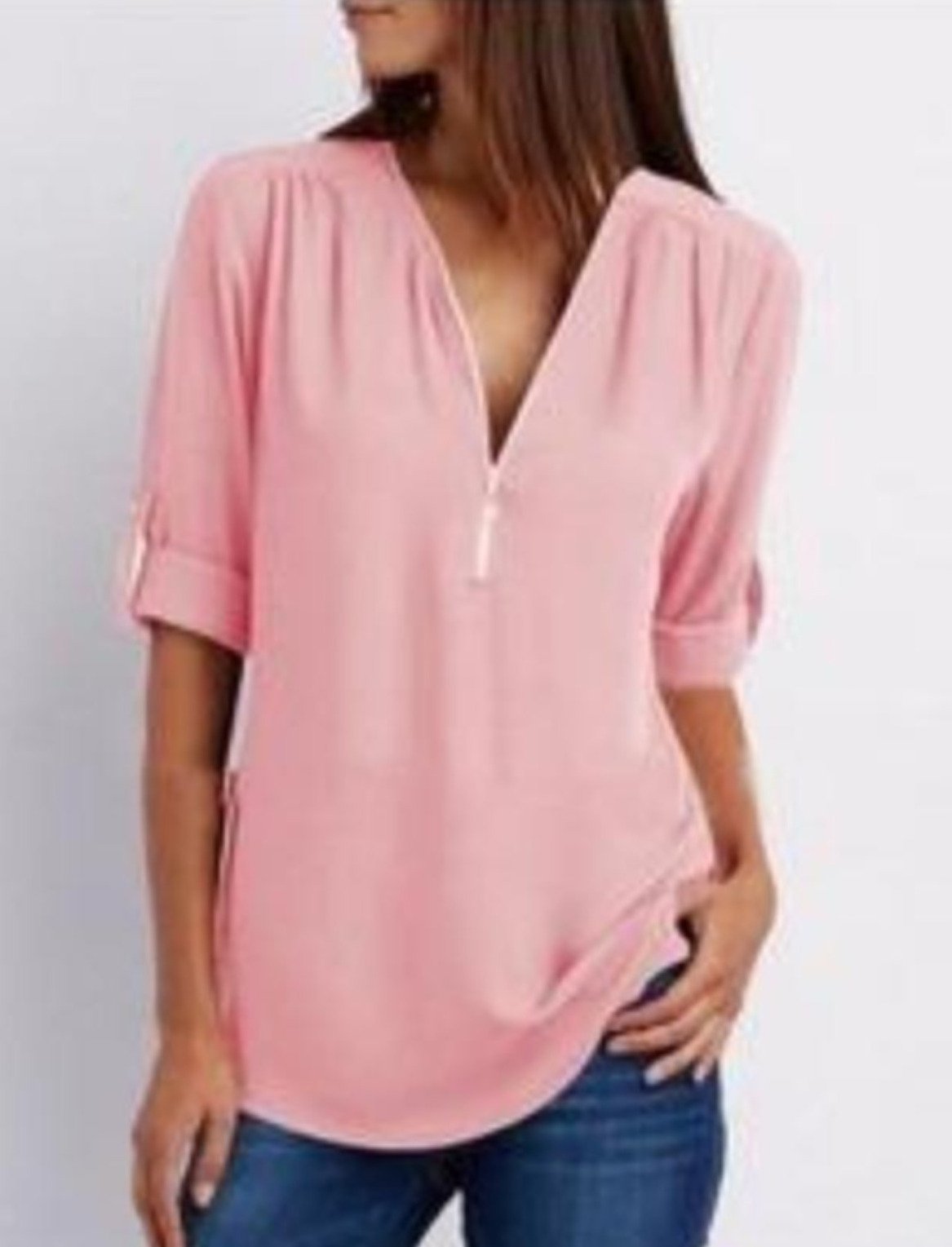 Womens V Neck Blouse