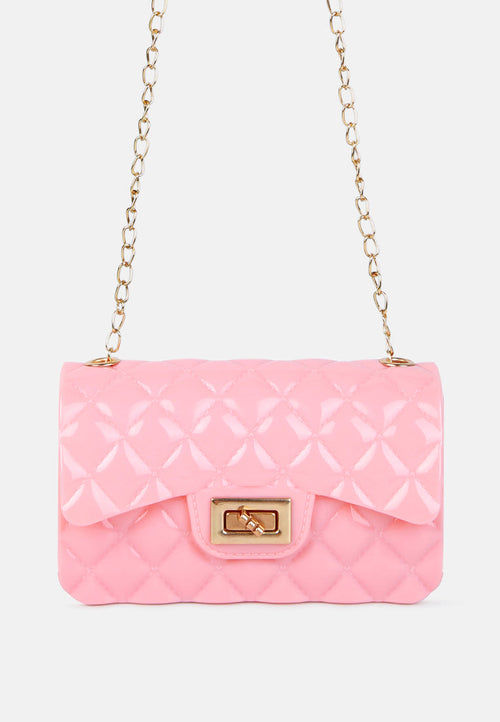 Jelly Quilted Rectangular Sling Bag