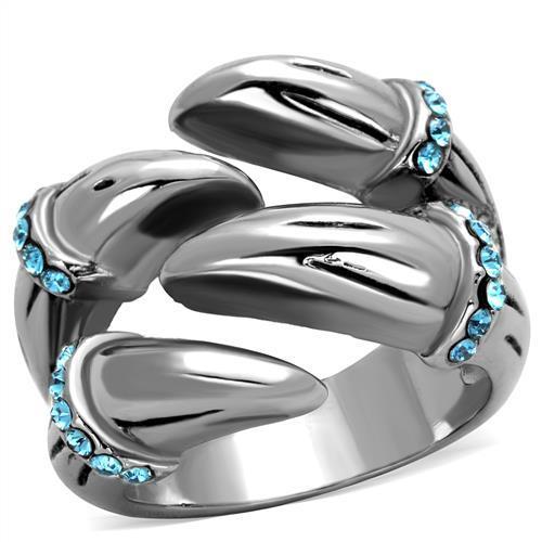 TK1779 - High polished (no plating) Stainless Steel Ring with Top