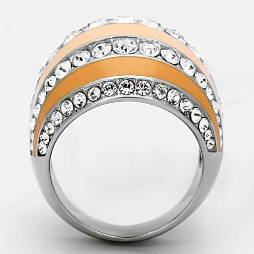 TK798 - High polished (no plating) Stainless Steel Ring with Top Grade